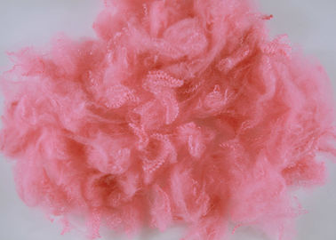 Fibra de grapa de poliéster reciclada rosa para la tela no tejida del colchón de las mantas de la alfombra