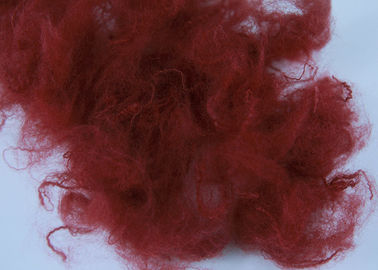 Bulto 3D*28M M de la fibra de grapa de poliéster del rojo de vino PSF con las muestras libres